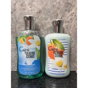 Capri Seaside Citrus Lotion Bath/Body Works 8 Oz & Shower Gel 10oz Discontinued